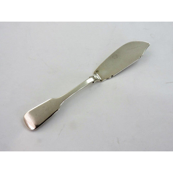 York silver butter knife by Barber Cattle North