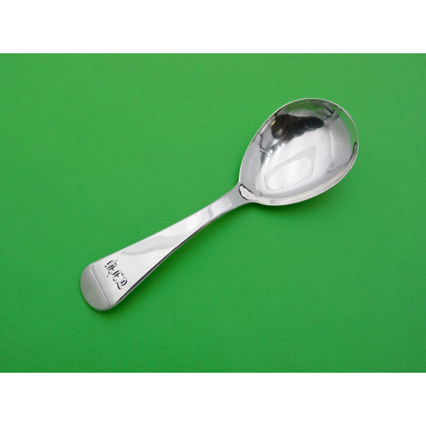 York silver caddy spoon 1836 Barber north