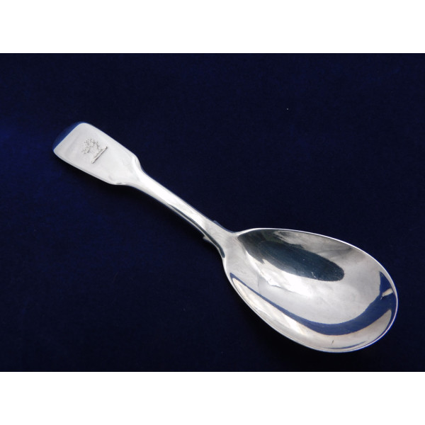 York silver caddy spoon Barber north 1842