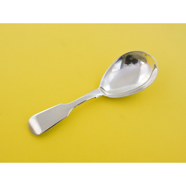 York silver tea caddy spoon by Barber North JBWN
