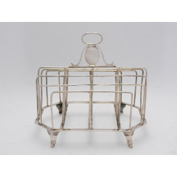 York silver toast rack 1791 by Hampston Prince
