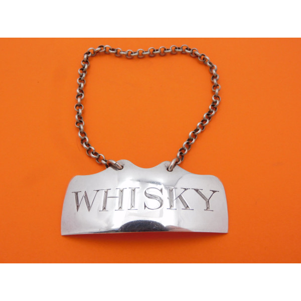 York silver whisky decanter label RCJB 1810