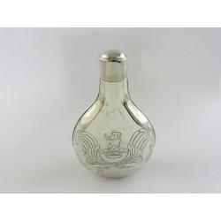 charles i silver flask by benjamin braford