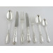 chawner company grecian pattern silver canteen of cutlery