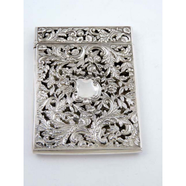 Nathaniel Mills Card Case, 1837 » Antique Silver Spoons