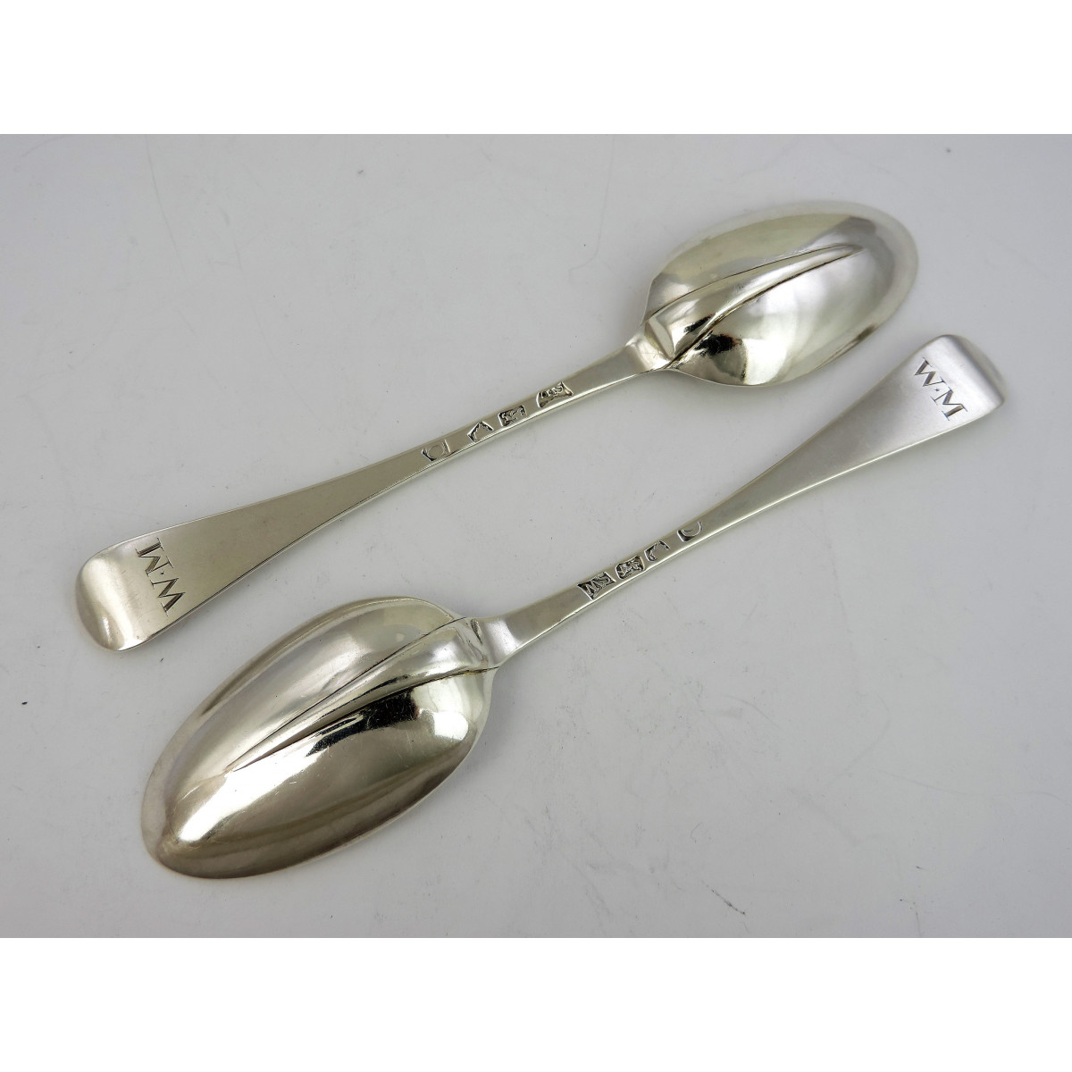 Pair George II Table Spoons, 1738 » Antique Silver Spoons