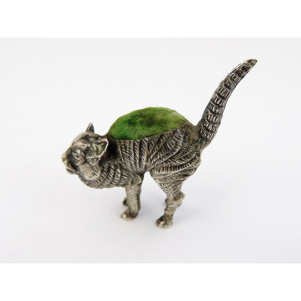 Cat Pin Cushion, 1905 » Antique Silver Spoons