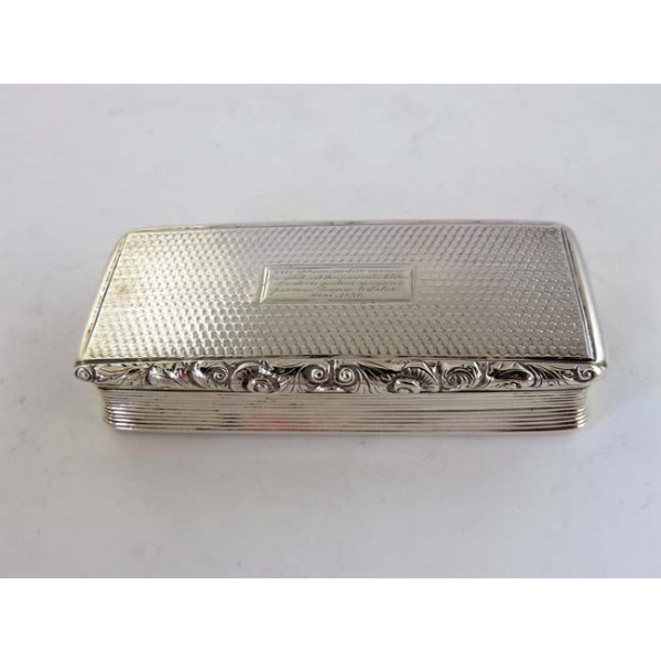 Nathaniel Mills Silver store snuff box