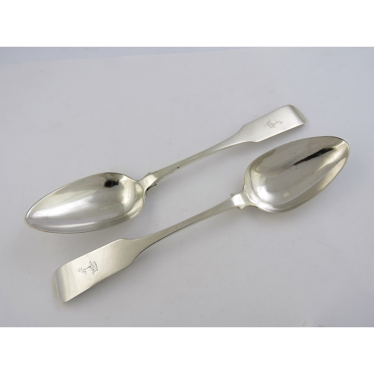 Pair Table Spoons, Cork 1810 » Antique Silver Spoons