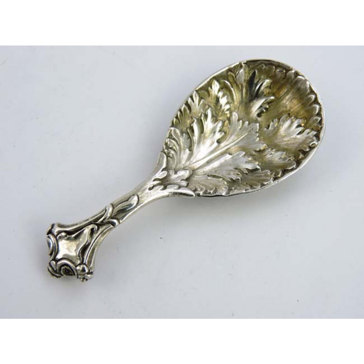 Victorian Cast Caddy Spoon, 1867 » Antique Silver Spoons