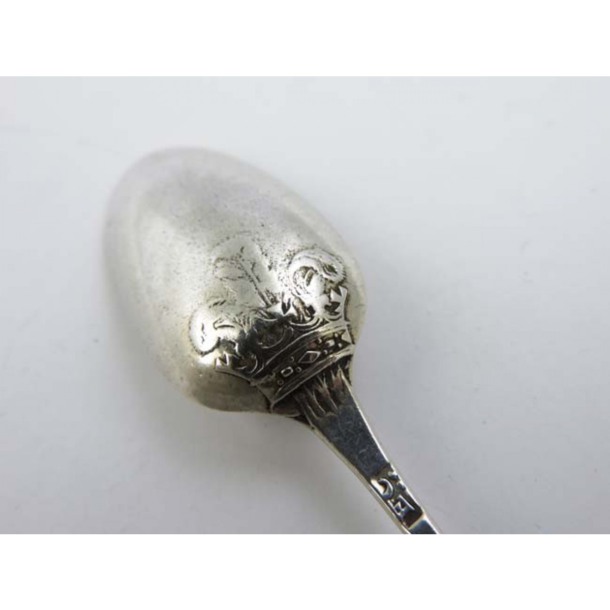 Prince of Wales' Feathers Teaspoon, 1760 » Antique Silver Spoons