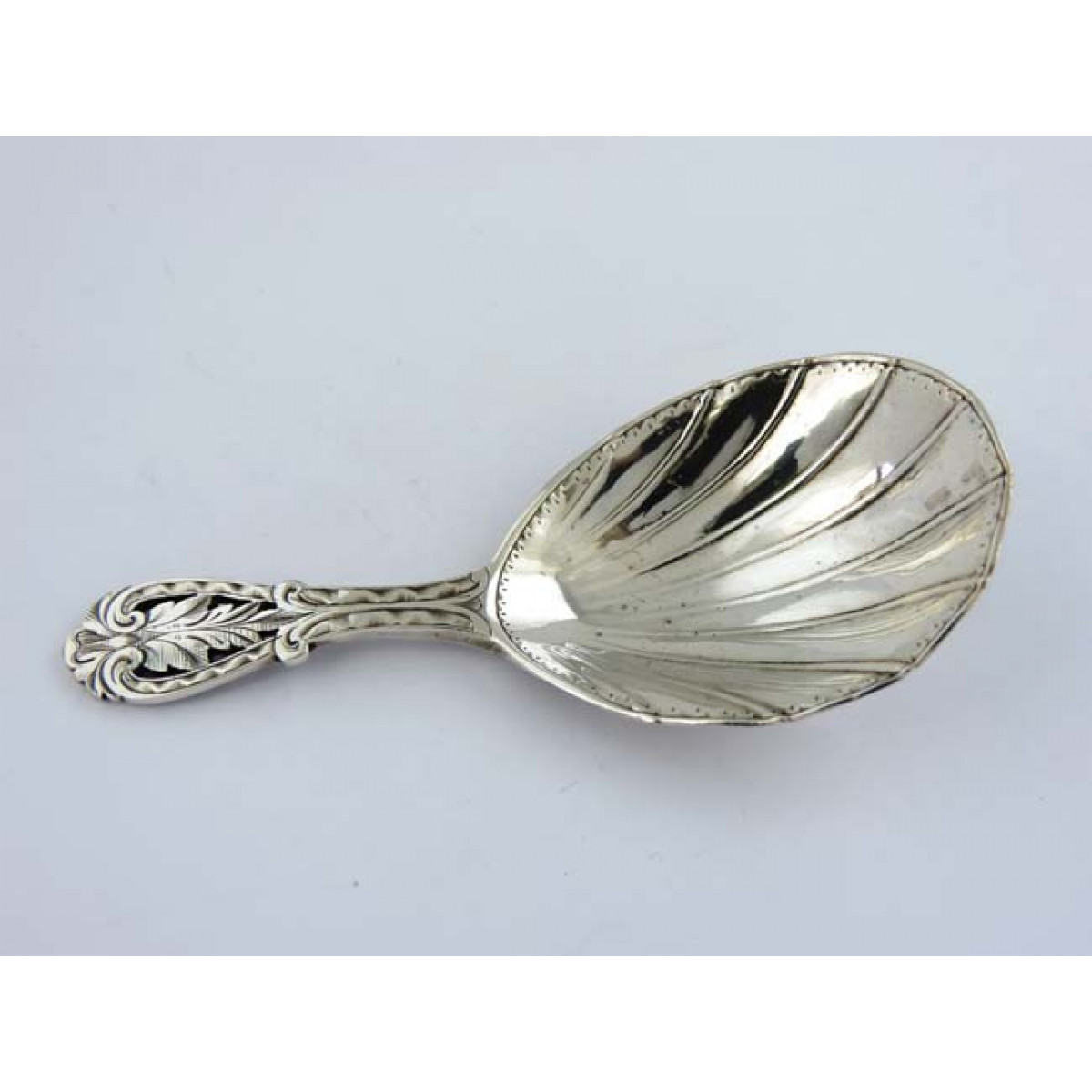 Caddy Spoon, 1857 GA » Antique Silver Spoons