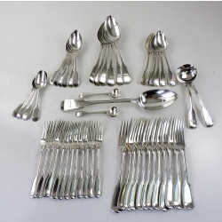 fiddle thread canteen silver cutlery georgian london