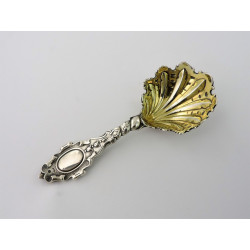 francis higgins cast silver gilt caddy spoon london 1849