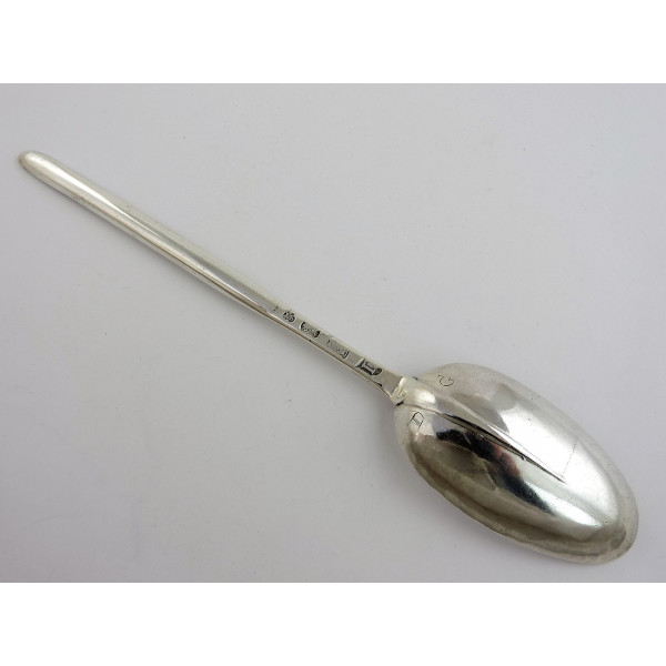georgian britannia silver marrow spoon 2