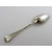 georgian hanoverian scroll back silver table spoon 1756 by devonshire watkins