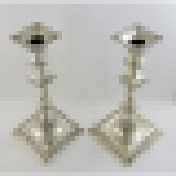 georgian silver candlesticks london 1757 by hyatt semore