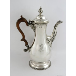 georgian silver coffee pot london 1771 by william james priest