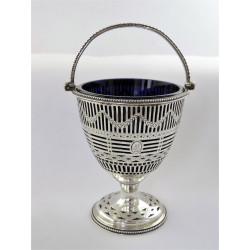 georgian silver cream pail by burrage davenport 1