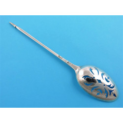 georgian silver mote spoon tea skimmer