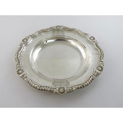 georgian silver soup plate london 1833 by john houle armorial