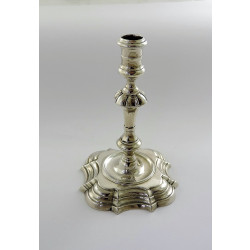 georgian silver taperstick london 1740 james gould