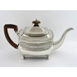 georgian silver teapot london 1808 by peter william bateman