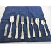 kings pattern antique silver cutlery with lion rampant crest