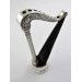 novelty silver harp hat pin stand chester 1905 sampson mordan