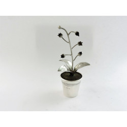 novelty silver pin cushion in form of a potted plant sheffield 1911