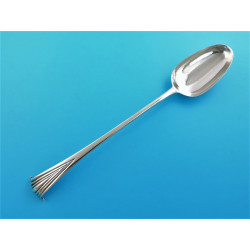 onslow pattern silver gravy spoon london 1772 by philip roker