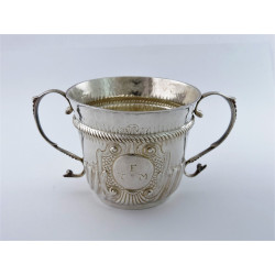 queen anne silver porringer london 1707