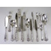 queen s pattern silver canteen of cutlery