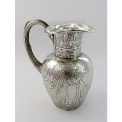 silver cream jug sheffield 1844 henry wilkinson grecian design