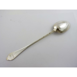 silver dog nose basting spoon london 1705 by john ladyman