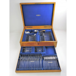 silver old english pattern canteen of cutlery london 1893 by aldwinckle slater