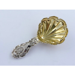 silver tea caddy spoon london 1853 by francis higgins