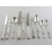 solid silver kings pattern canteen of cutlery