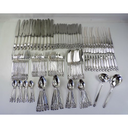 sterling silver acorn pattern canteen by georg jensen