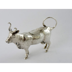 victorian silver cow cream jug 1899