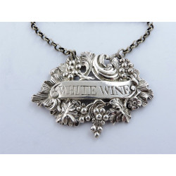 william barrett ii silver white wine label london 1813