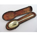 william mary silver gilt marrow spoon scoop london 1694