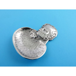 william wordsworth silver caddy spoon by bernard instone