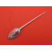 silver mote spoon Georgian Pierced and engraved
