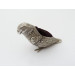 silver parrot pin cushion by Adie Lovekin