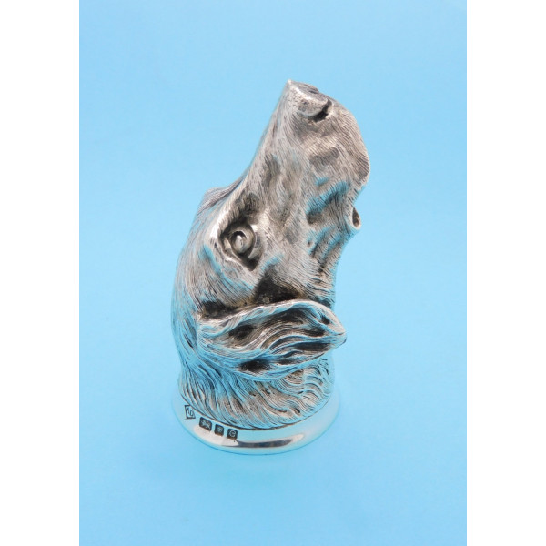 silver stirrup cup Labrador Retriever by Alfred Dunhill